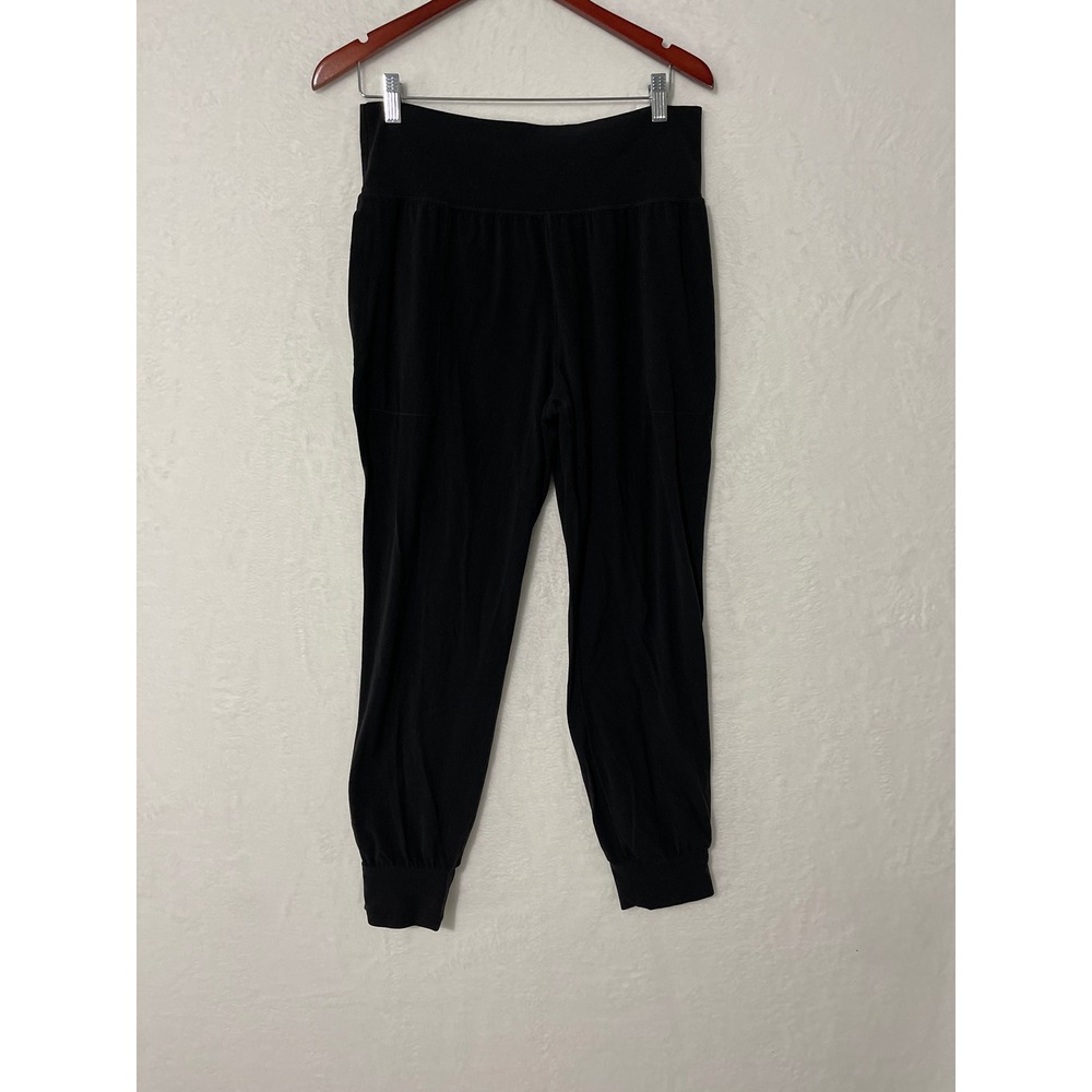 ATHLETA Salutation High Rise Jogger Women's Large Black Pants Pockets Stretch